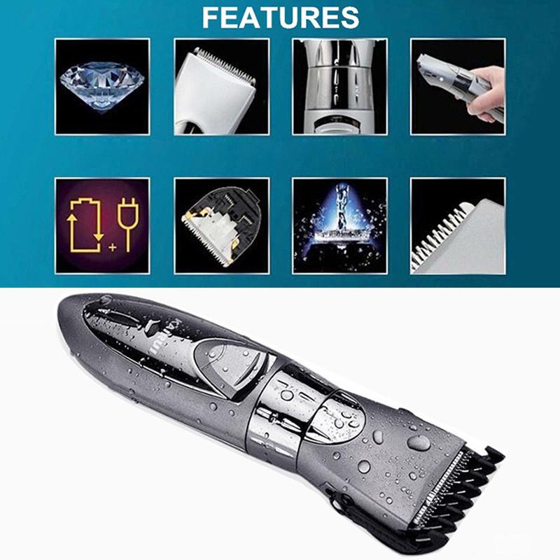 Přenosný bezdrátový dobíjecí elektrický zastřihovač vlasů, nastavitelné zastřihování vlasů, kadeřnictví