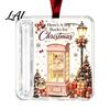 Creative Money Gift Ideas Christmas Cash Holder Ornament Acrylic Holder Holiday Ornament Hanging Decoration for Xmas Tree Stocking Stuffer,