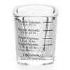 2pcs Espresso Coffee Ounce Roasting Measuring Cup Glass 60ML Square Thickened Ounce Graduated Concentrated Simple Heat-resistant