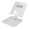 Adjustable Tablet Stand Holder Aluminium Alloy Portable Foldable Desktop Mobile Phone Stand Silver