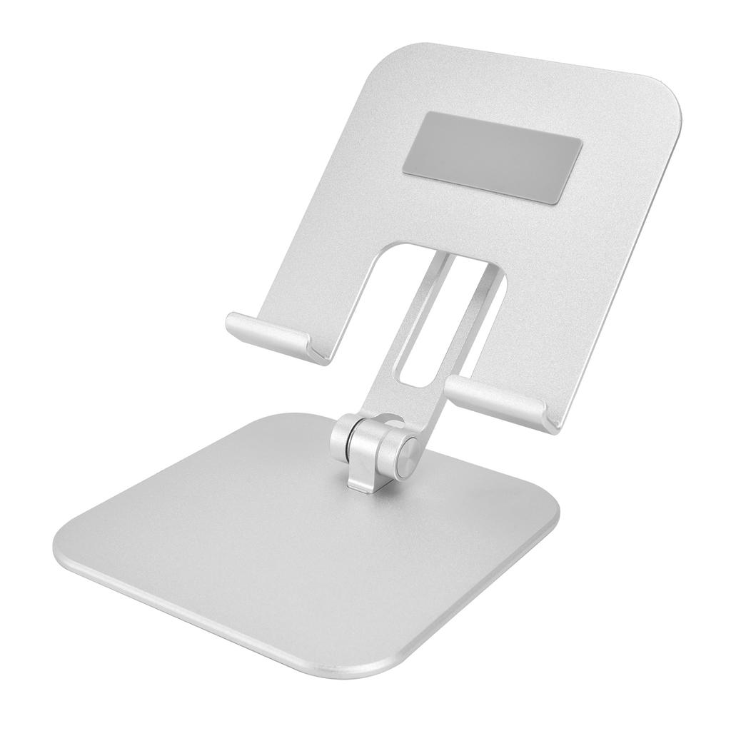 Adjustable Tablet Stand Holder Aluminium Alloy Portable Foldable Desktop Mobile Phone Stand Silver