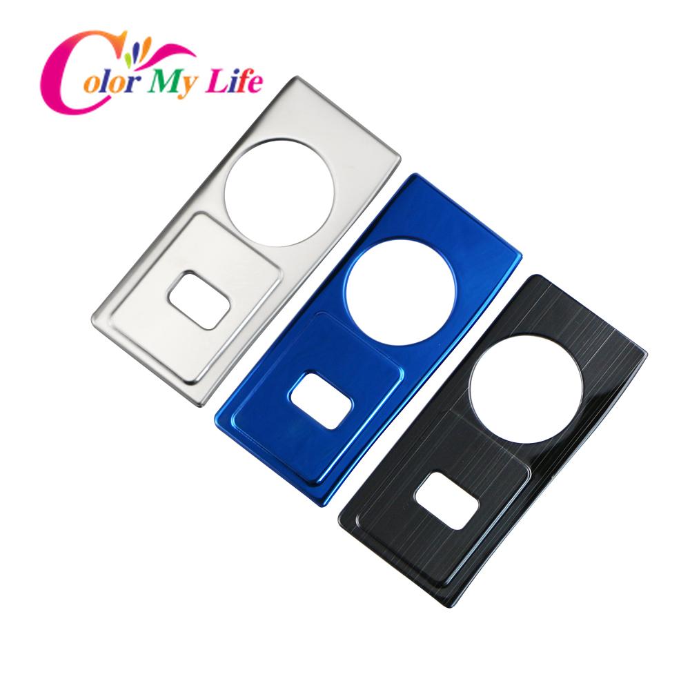Car Rear Control Socket Charge Cigarette Smoke Lighter USB Switch Button Frame Lamp Stick Trim for Ford Focus