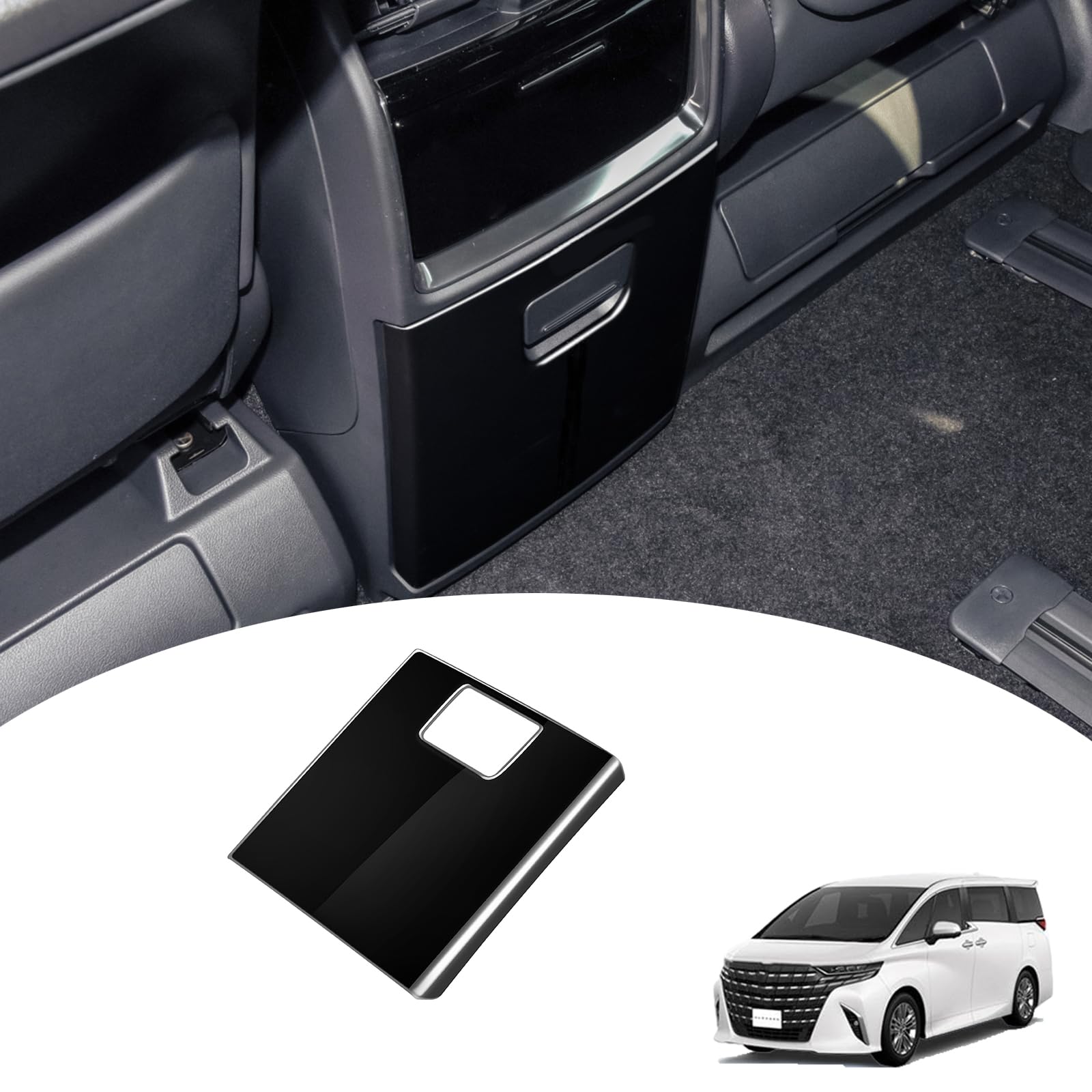 

Rear Console Cover for the New Alphard 40 Series and Vellfire 40 This rear console cover protects the rear seat vents from prevents seat and Made of
