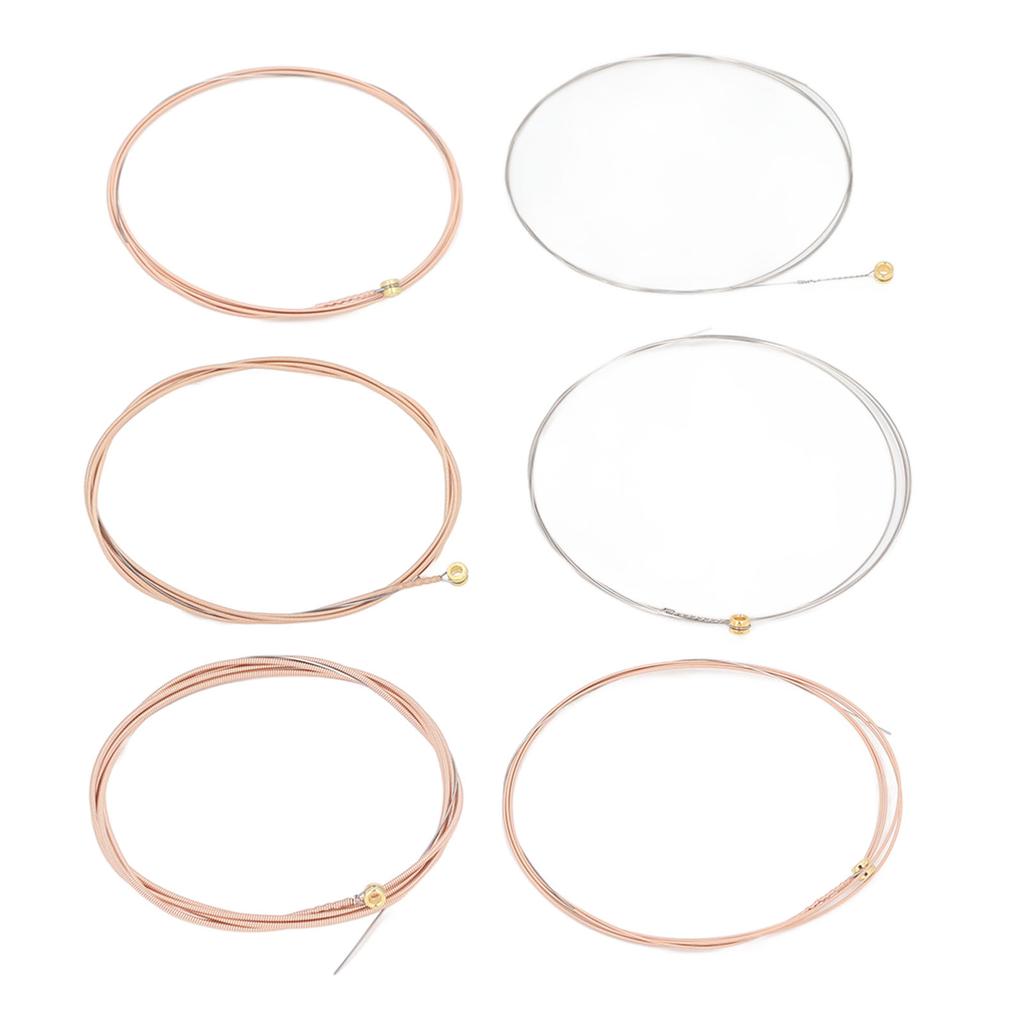 Acoustic Guitar Strings Phosphor Bronze 6 String Replacement Set Hex Alloy .011‑.052 SK11