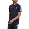 adidas Maglia da Calcio a Maniche Corte con Stemma della Nazionale Argentina Ricamato e Tre Strisce Uomo Top Nero HF3949
