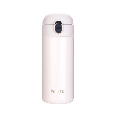 Diller Duonai 350ML Tragbare Isolierte Trinkflasche mit Strohhalm