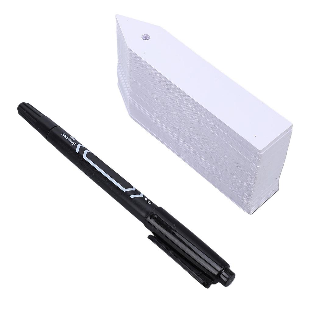 100pcs Plant Labels with Marker Pen Set Waterproofing PVC Plant Tags Garden Labels for Vegetables Flowers Indoor Outdoor