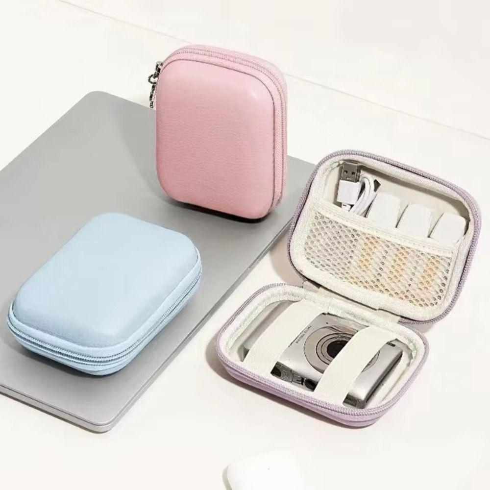 Hard Shell Digital Camera Case PU Leather Camera Protective Cover Accessories Storage