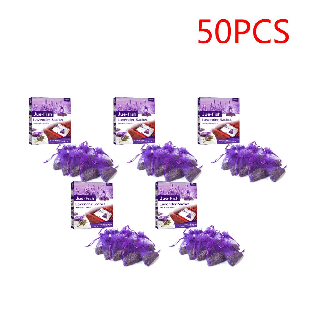 10-50PCS Natural Lavender Sachets Long-Lasting Lavender Sachet Bags Lavender Fragrance Bags for Drawers Closets Dressers Cars