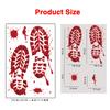 Halloween Decorations Handprint Footprint Stickers Clings Decals Window Bathroom Floor Restroom Zombie Decorations Halloween Party Decor,10Sheets