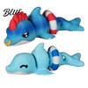 Sea Animal Toy 3D Printed Articulated Dolphin Figurine Swim Ring Fidget Toy Flexible Joints Decor for Backpack Handbag Purse Charm Swimming