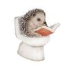 Ubia Hedgehog Reading In the Toilet X 2 X Cm Doll Figure Ornament Animal Garden Decoration Hedgehog H24042 (Mini) 3.3 3.7