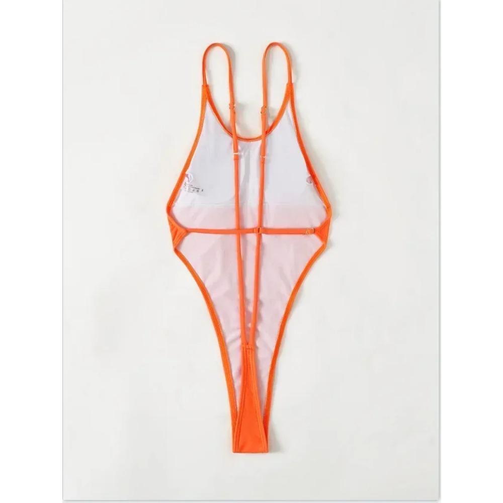Extreme Mini Micro String Cross Backless Women Monokini Swimwear One Piece Swimsuit Female High Cut Bathing Suit Swim Beachwear