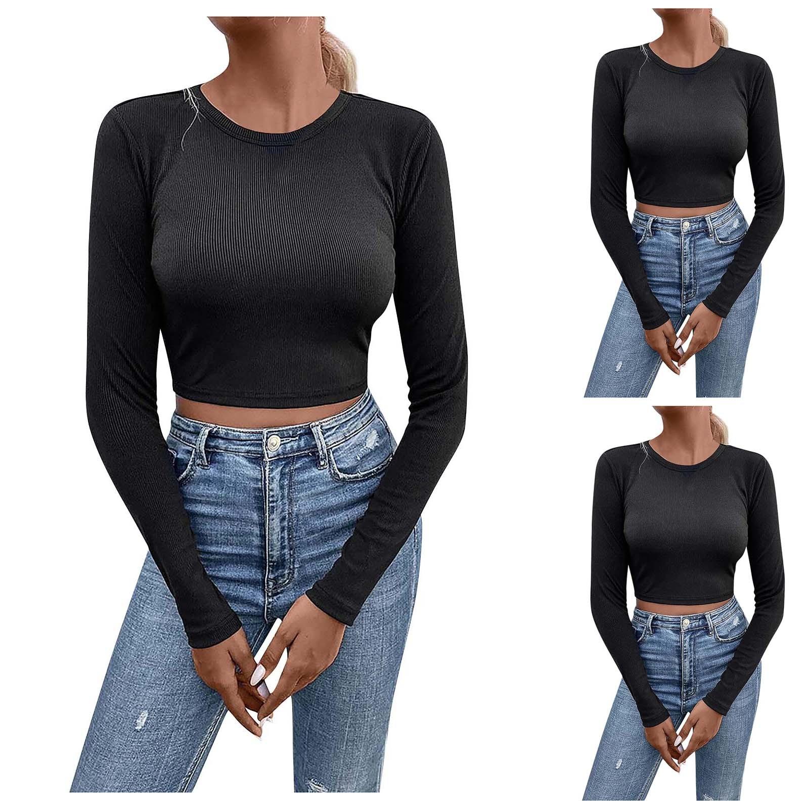 

Женская осенне-зимняя мода Slim Fit ультра короткая маленькая водолазка вязаный топ с длинными рукавами