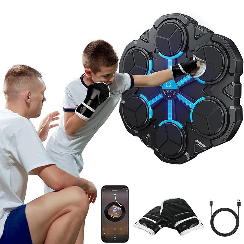 Hudební boxerský stroj Bluetooth Hudební boxerský stroj pro dospělé Děti Nástěnný Chytrá hudební boxerská hra Boxerské vybavení