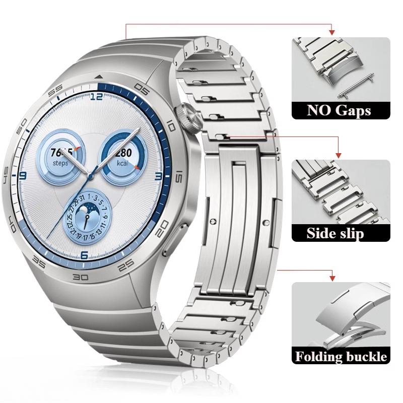 

Metal No-Gap Strap for Huawei Watch GT5 46MM Quick release Bracelet Watchband for Huawei Watch GT5/GT4 46mm Business Wristband Huawei GT5 46mm серебряный