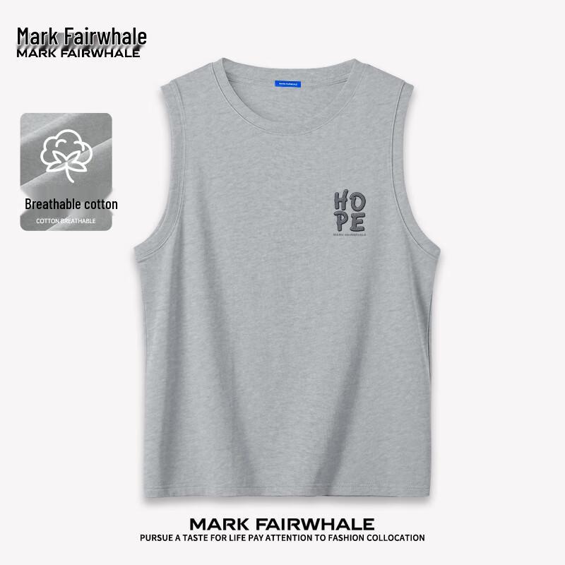Мужская хлопковая майка Mark Fairwhale с принтом букв 2XL