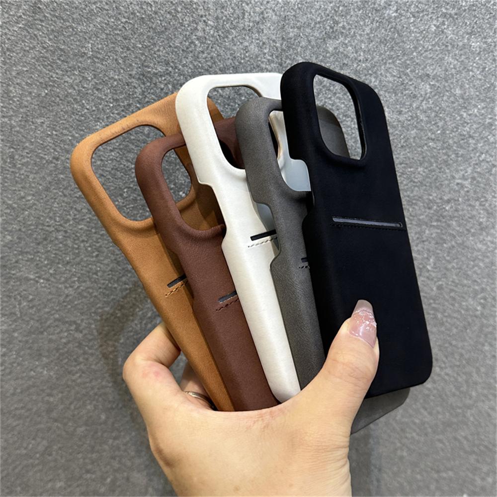 Luxury Suede Wallet Wrist Strap Rope Lanyard Card Holder Phone Case For iPhone 16 12 13 14 15 Pro Max Plus Cowhide Leather Cover