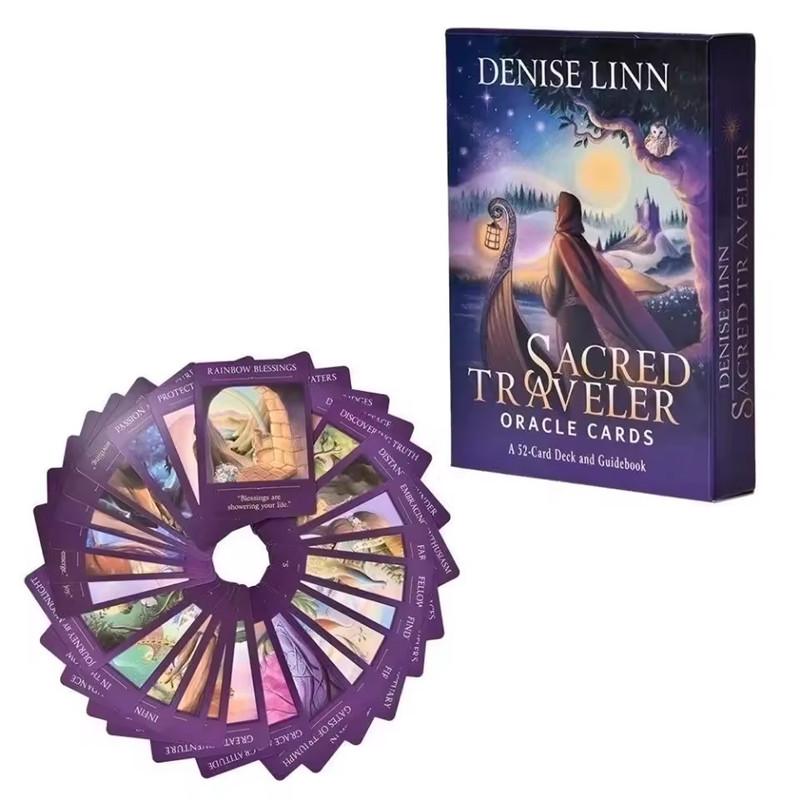 Super Sacred Traveler Orakelkartendeck und Reiseführer Englisches Tarot-Spaß-Brettspiel