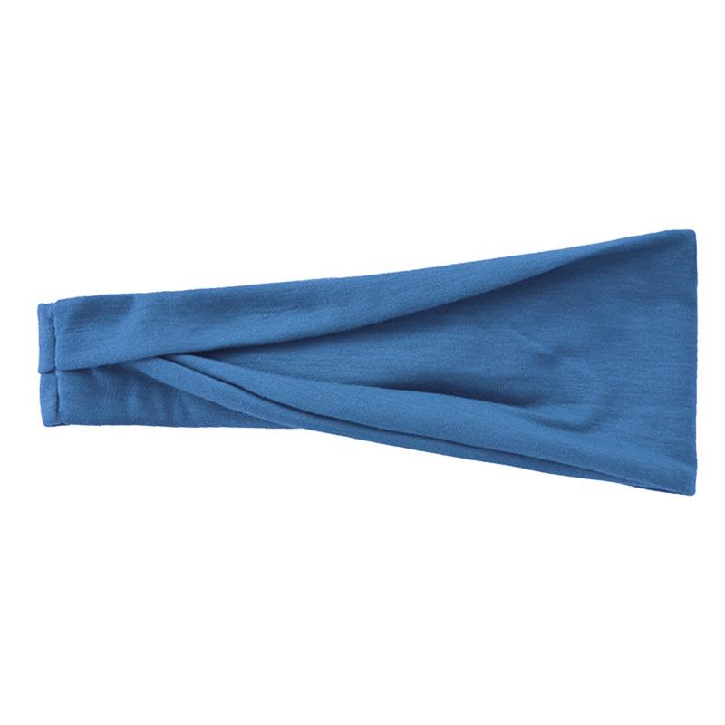 2024 New Women Solid Color Elastic Hair Bands Yoga Headband For Women Twist Cotton Wide Turban Knotted Headwrap Hair Accessories