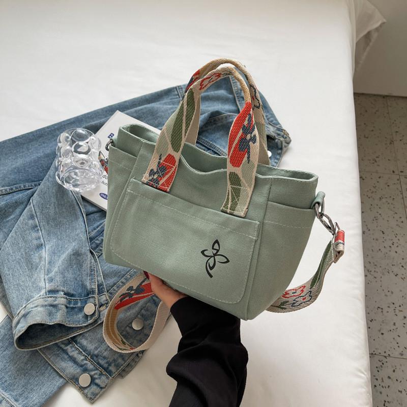 2024 New Korean Fashion Casual Handbag Women Street Trend Canvas Tote Bag