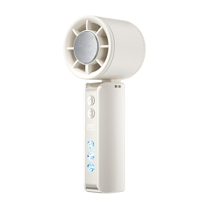 Xiaomi 2026 199 Speeds Portable Handheld Fan with Ice Cooling Tech Turbo 180° Foldable Personal Fan with Digital Display for OUTDOOR