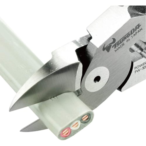 Tsunoda Electrician's Power Nippers, Thin Blade, 225mm, with Crimping Function, PW-305