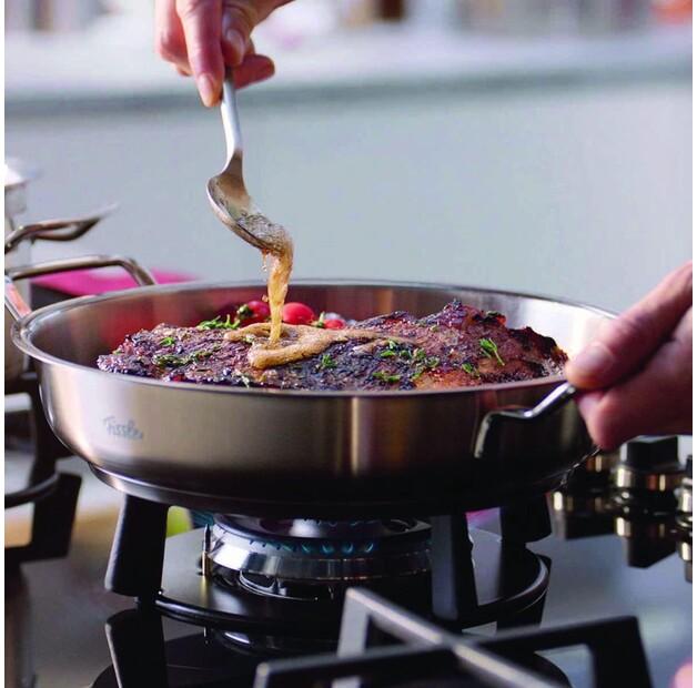Сковорода для сервировки с высокой крышкой Fissler original-profi collection 28 см (084-388-28-000/0)