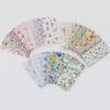 3Pcs 45x45cm Square Cotton Pastoral Flower Printed Portable Lady Handkerchief Women Absorbent Hand Towel Wedding Party Gift
