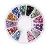 Rhinestone Art Disc Decoration with 12 Colors DIY Manicure Accessories