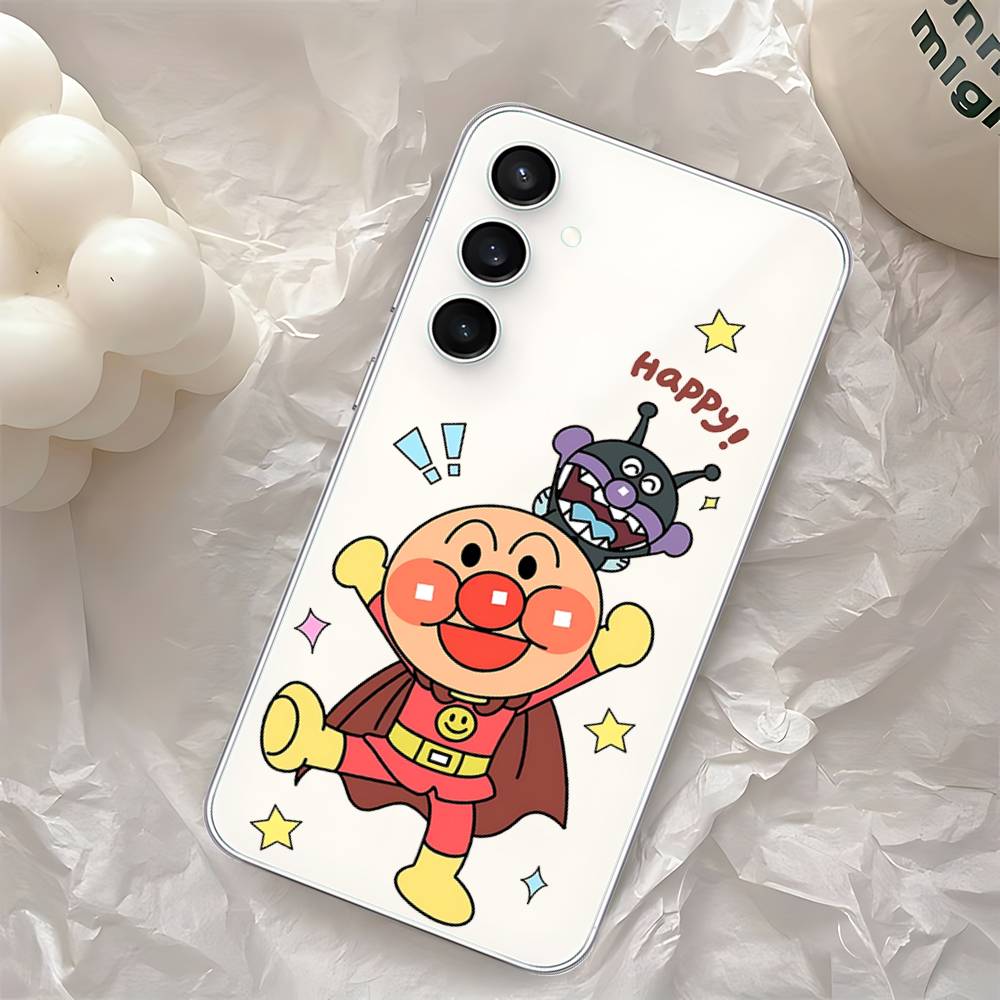 Anime A-Anpanman-s Cute Phone Case For Samsung Galaxy S25 S24 S23 S22 S21 FE Ultra Plus A32 A53 A13 A31 Soft Cover
