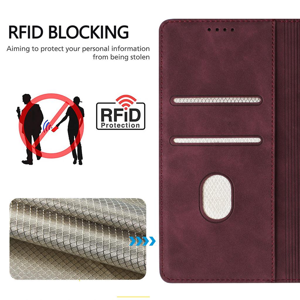 Wallet Case for Galaxy S25 Ultra - Leather/PU, Wine