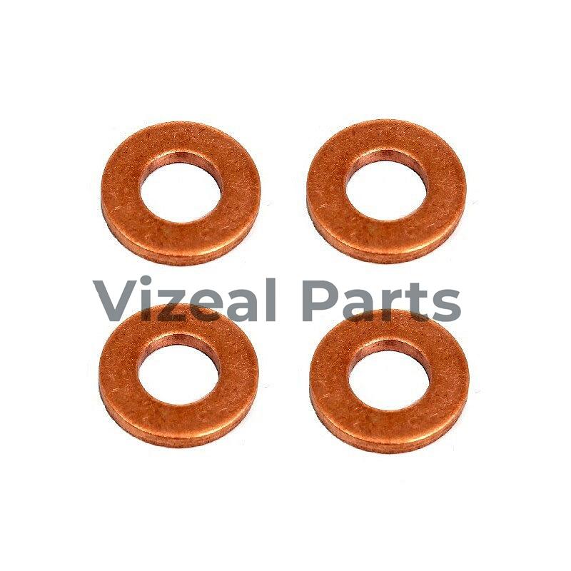 20PCS/50PCS/100PCS Injector Seals Copper Washers 1378433 For Ford Transit 2.0 2.2 2.4 TDCI TDDI Peugeot Boxer & Citroen 2.2 HDI