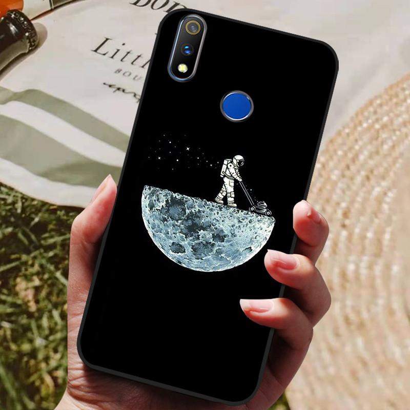 Realme 3 Pro Kılıfı Yumuşak Silikon TPU Arka Kapak OPPO Realme 3 Pro RMX1851 İçin Kılıf Funda Realme3 RMX1825 RMX1821 Darbeye Dayanıklı