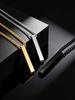 Fashion Stainless Steel Rectangle Pillar Necklace for Men, Simple Vertical Bar Pendant Necklace, Waterproof Casual Jewelry