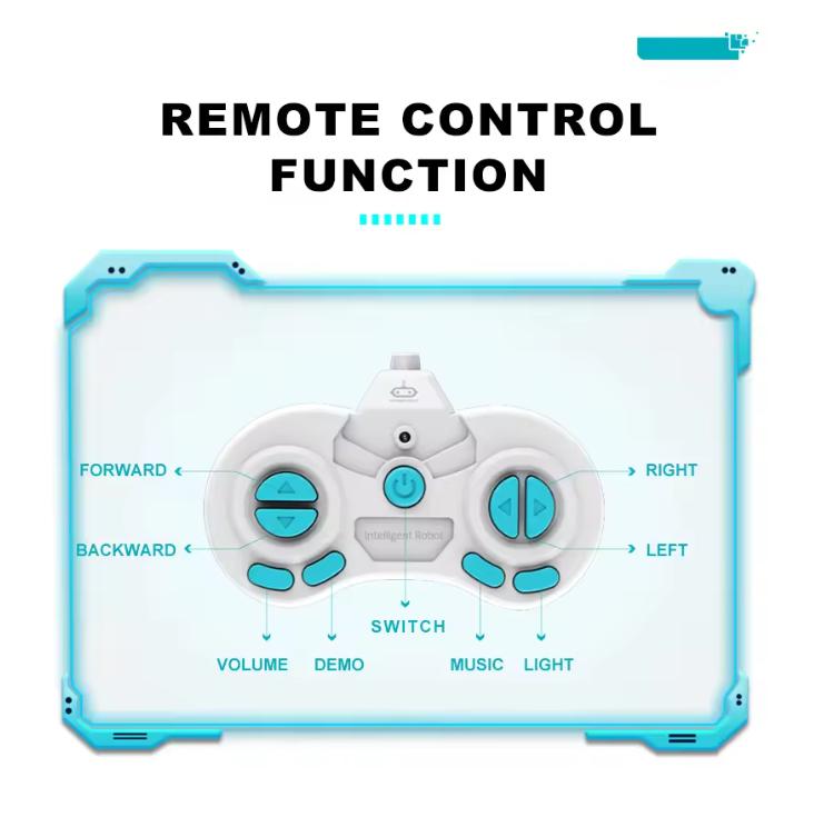 Ebo Robot Toys Rechargeable RC Robot For Kids Boys And Girls Remote Control Toy With Music And LED Eyes Gift For Children's