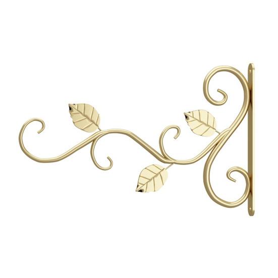 Retro Plant Basket Hanger Wall-Mounted Iron Hook Hanging Flower Basket Decorative Plant Hanger Heavy Duty Wall Hook for Balcony Garden Porch