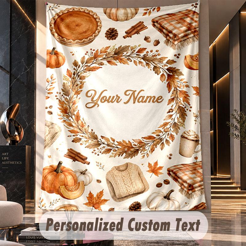 Halloween (27) Theme Custom Tapestry Personalized Custom Name Text Wall Hanging Tapestry Home Decor Background Cloth