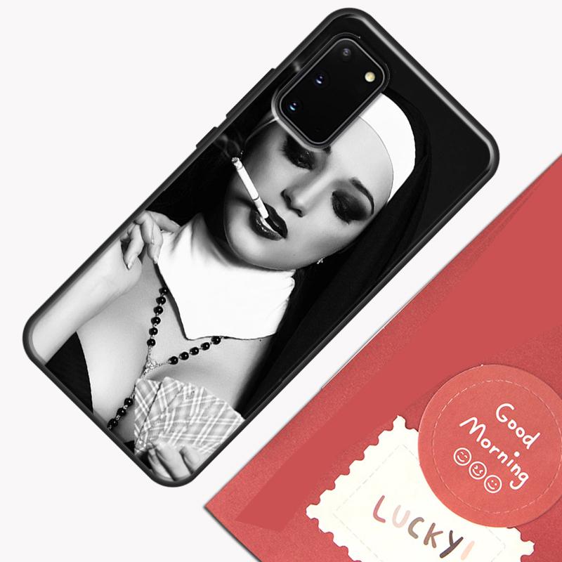 Jesus Nun Sister Phone Case For Samsung Galaxy S24 Ultra S20 S21 S22 S23 S25 Plus S9 S10 S24 FE Cover Shell