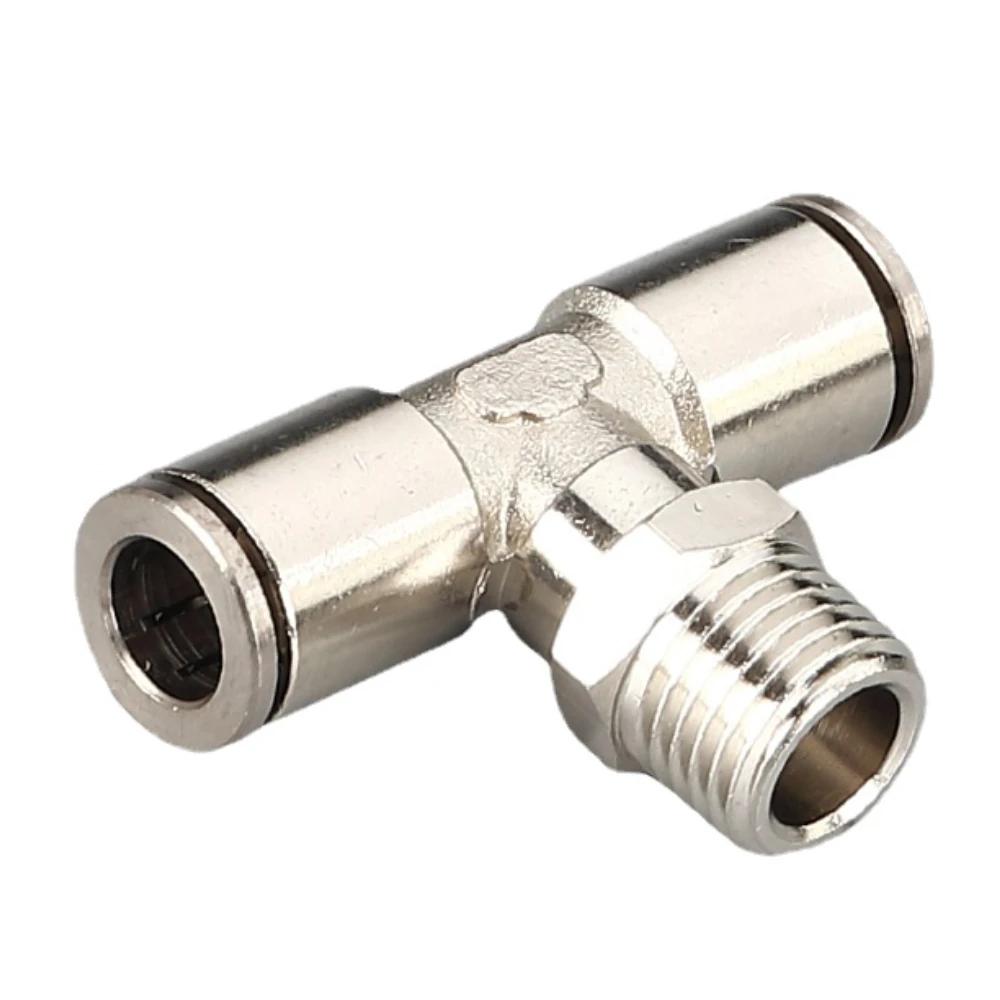 PC POC PL PH SL M5 M6 1/8" 1/4" 3/8" 1/2" BSP Male Female Elbow Tee Pneumatic Brass Push In Quick Connector Release Air Fitting
