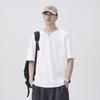 240g Special Texture Fabric Vintage Style Segmented Structure Comfortable Fit Round Neck T-shirt