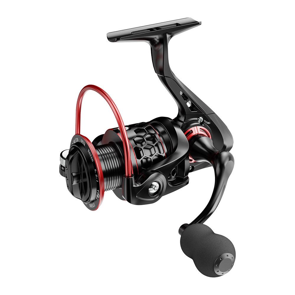 Full Metal Lure Spinning Reel for Versatile Sea and Rock Fishing with Long Cast and Shallow Spool Capability.