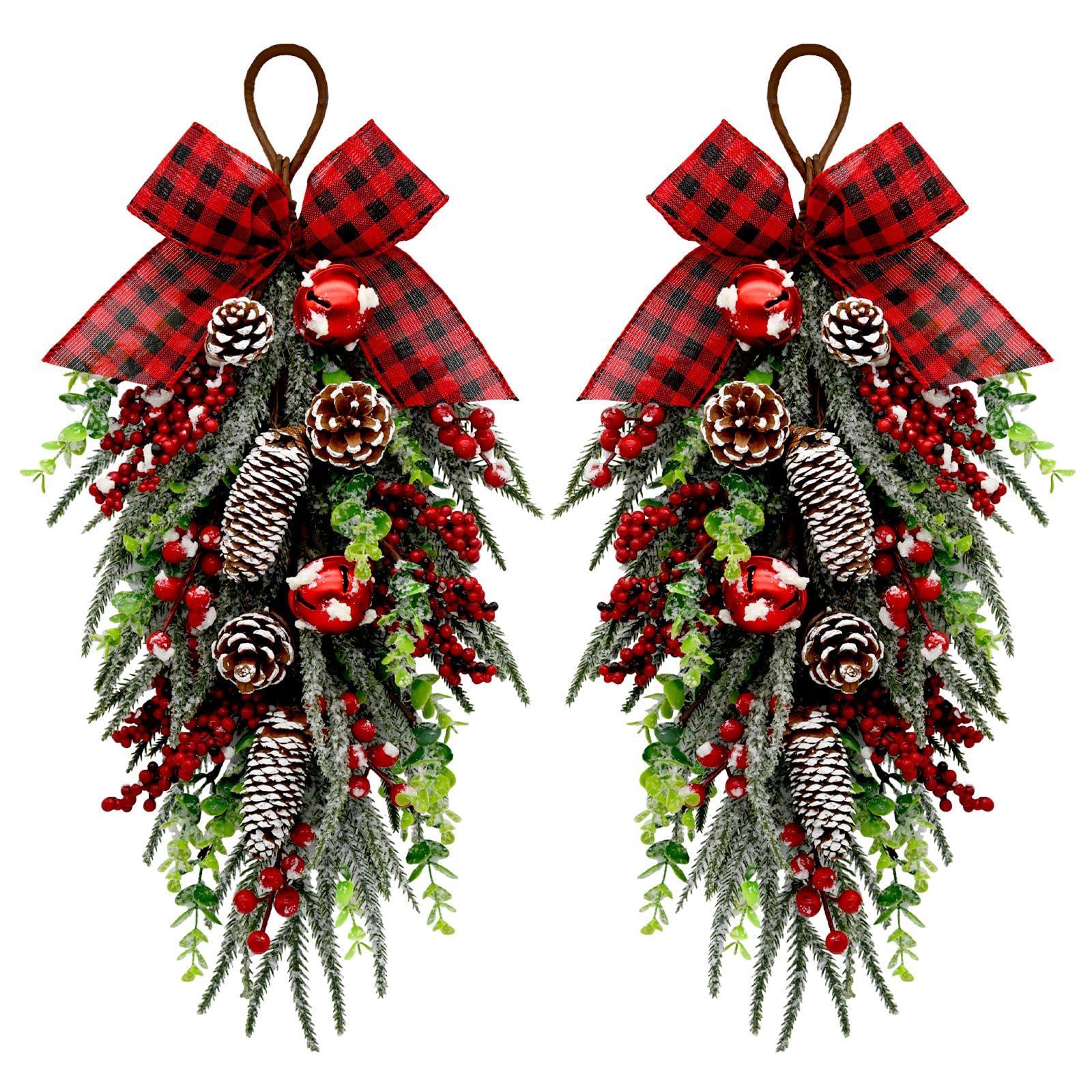 

2 шт. 60 см Имитация Настенная Подвесная Рождественская Елка Вверх Ногами Виноградная Лоза Зеленое Растение Праздничное Украшение One Size