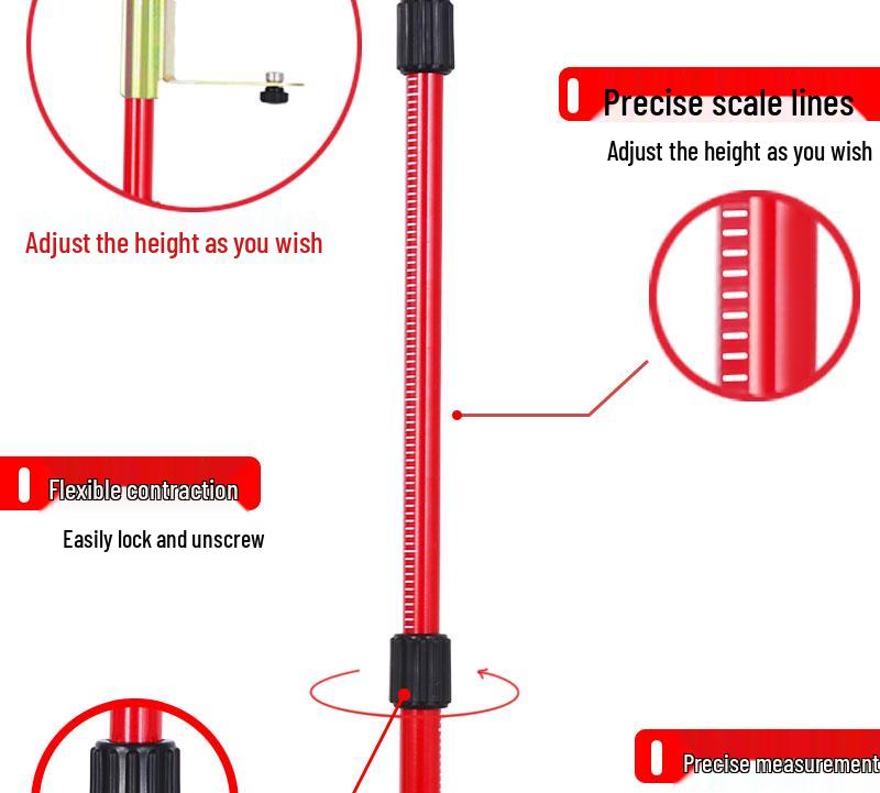 Adjustable Infrared Telescopic Tripod with Water Level Meter E18