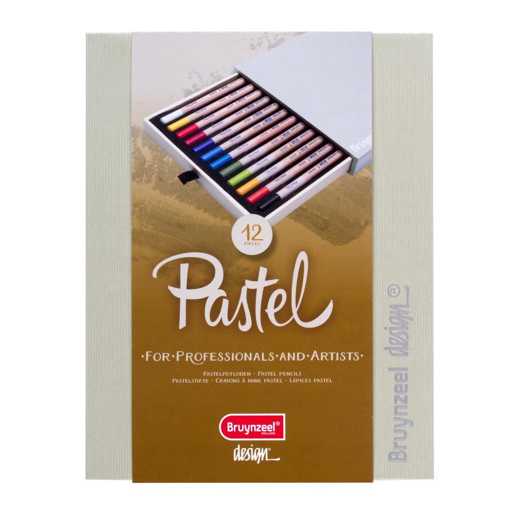 Bruynzeel Design Pastel Set Pencils, 12-Color