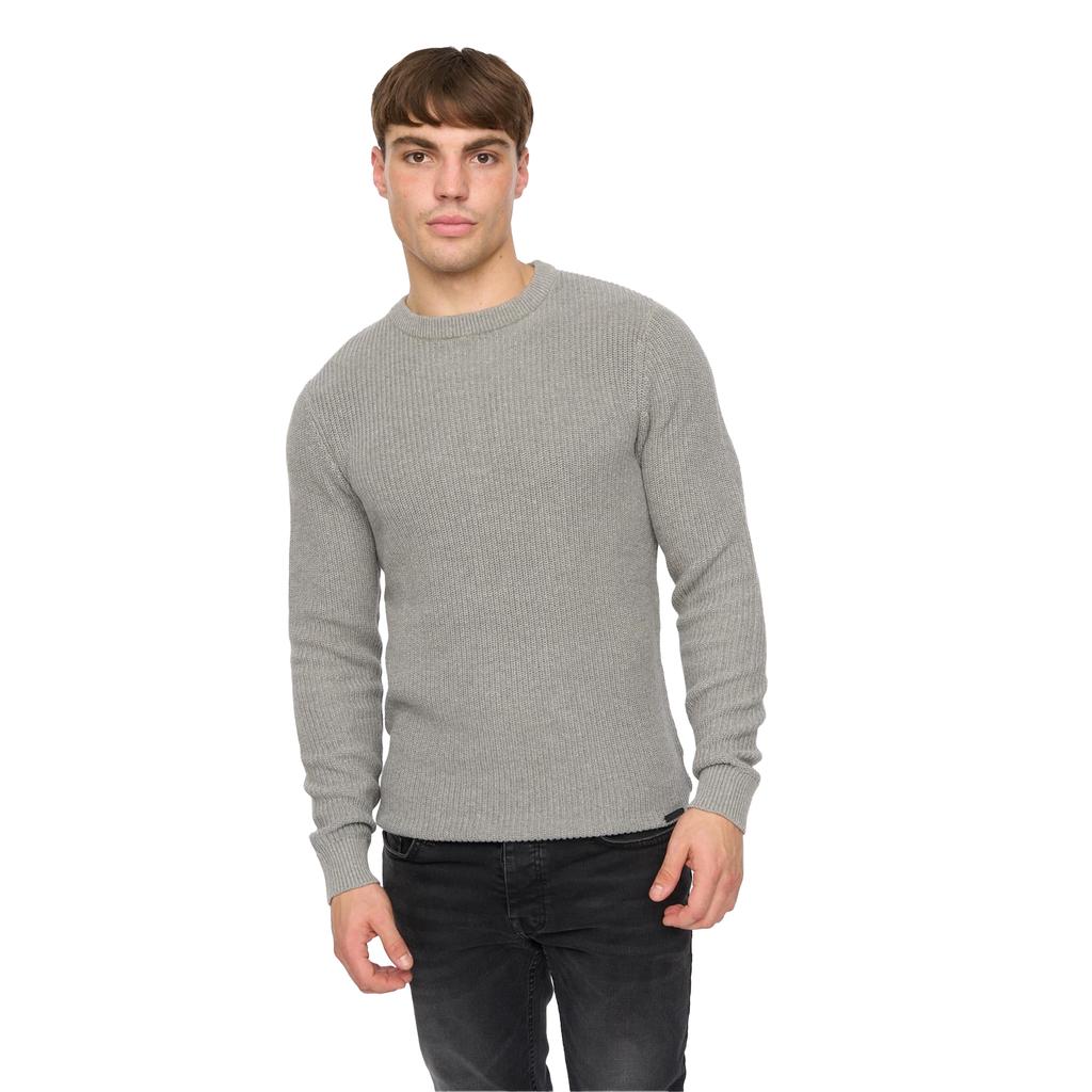 Crosshatch Mens Jampster Knitted Crew Neck Sweatshirt