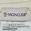 Pristine MONCLER Knit cap Beanie with logo patch Ivory wool Women Used