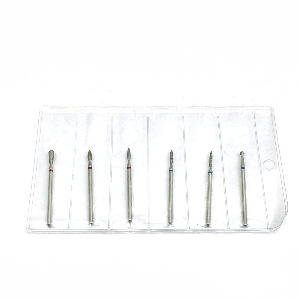 6Pcs Cutter for Manicure Carbide Diamond Nail Drill Bit Set Milling Cutters Nail Art Pedicure Tools Kit Nail Drill Bits