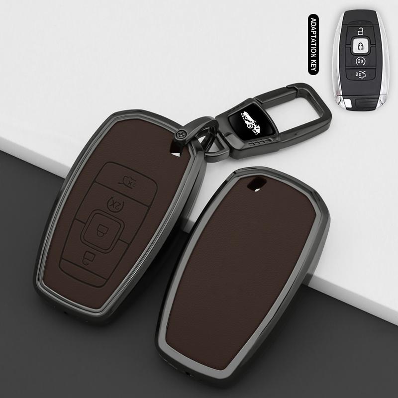 Zinc Alloy Car Smart Key Cover Case For Lincoln Continental Mkc Mkz Mkx Navigator Z Nautilus Aviator Corsair