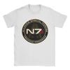 Mass Effect N7 TShirt Couple  Streetwear TShirts Summer O Neck Harajuku Tee Shirt Wholesale Oversize Tops